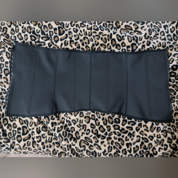 Women Black zip corset belly Tummy control faja - Picture 9 of 14